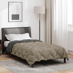 Duvet Invernale Grigio chiaro e Antracite 140 x 220 cm