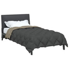 Duvet Invernale Grigio chiaro e Antracite 140 x 220 cm