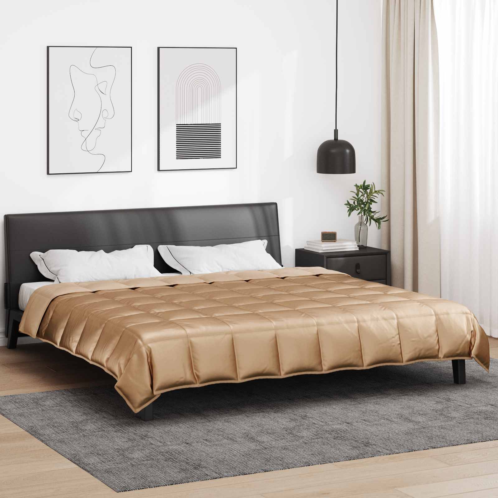 Piumone Completo Annuale Oro 240 x 260 cm Satin e Micropile