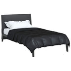 Piumone Completo Annuale Nero 140 x 200 cm Satin e Micropile