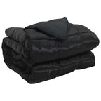 Piumone Completo Annuale Nero 200 x 200 cm Satin e Micropile