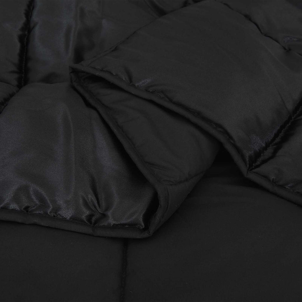 Piumone Completo Annuale Nero 135 x 220 cm Satin e Micropile