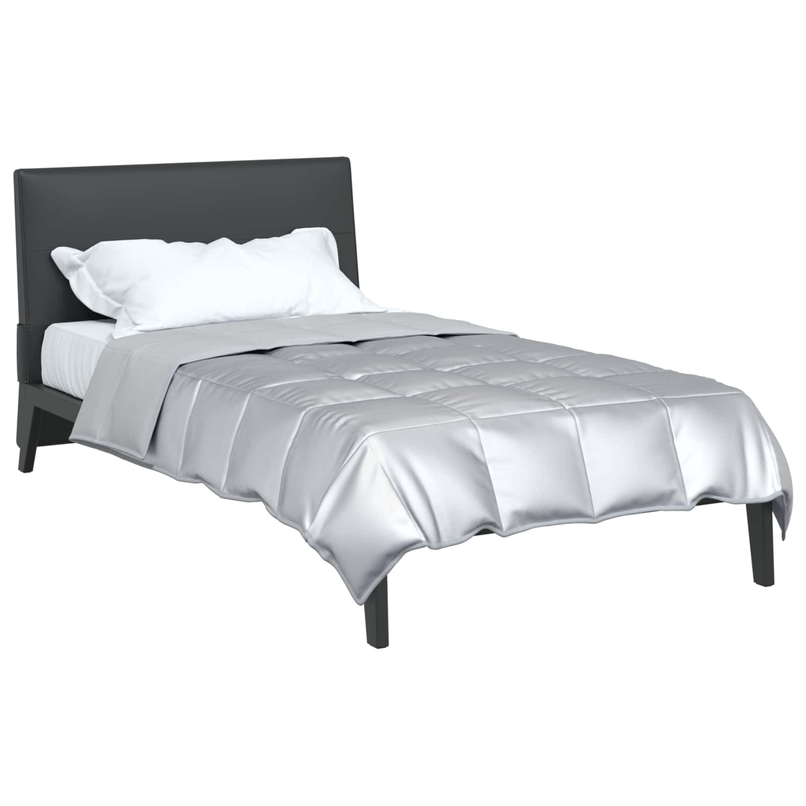Piumone Completo Annuale Argento 155 x 220 cm Satin e Micropile