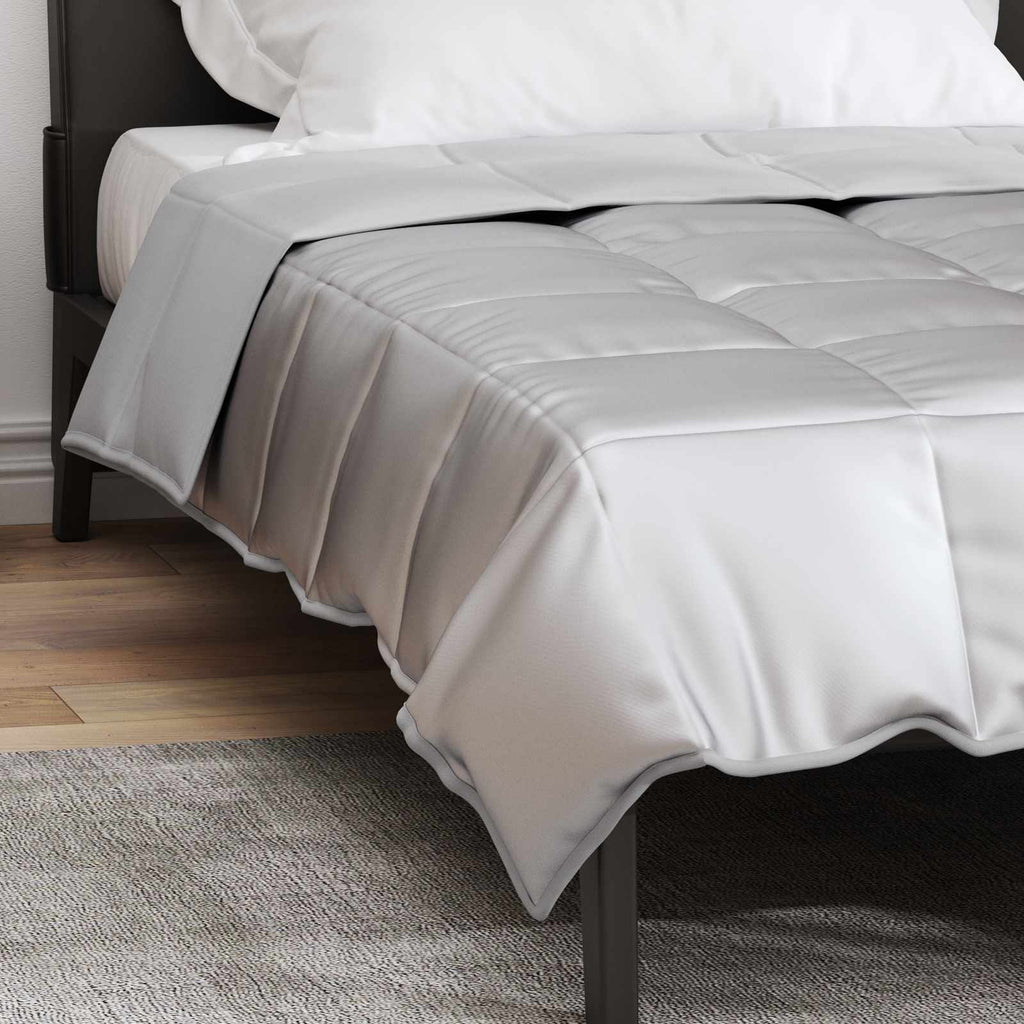 Piumone Completo Annuale Argento 155 x 220 cm Satin e Micropile