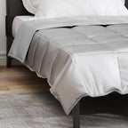 Piumone Completo Annuale Argento 155 x 220 cm Satin e Micropile