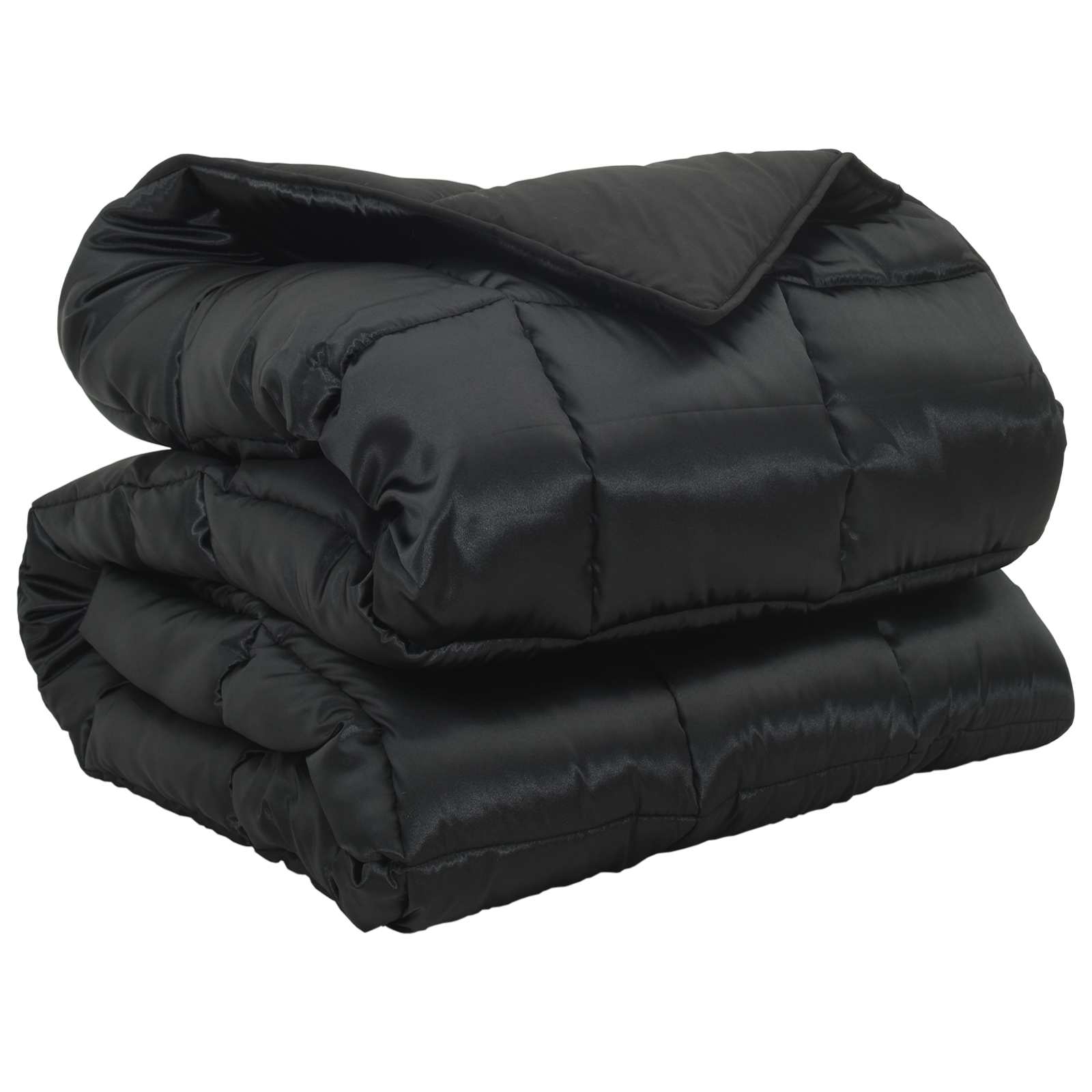Duvet Invernale Nero 135 x 220 cm Satin e Micropile