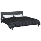 Duvet Invernale Nero 200 x 220 cm Satin e Micropile