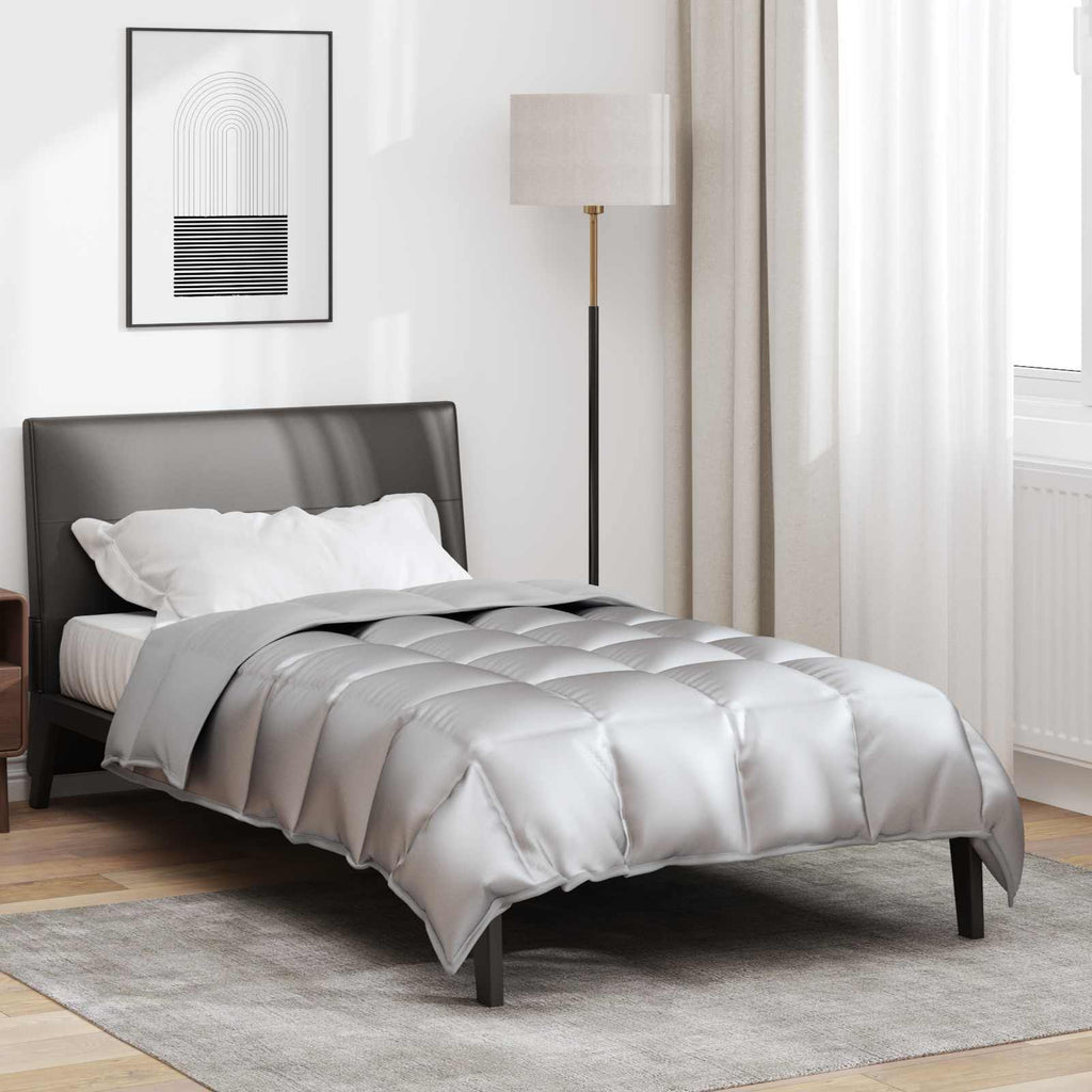 Duvet Invernale Argento 155 x 220 cm Satin e Micropile