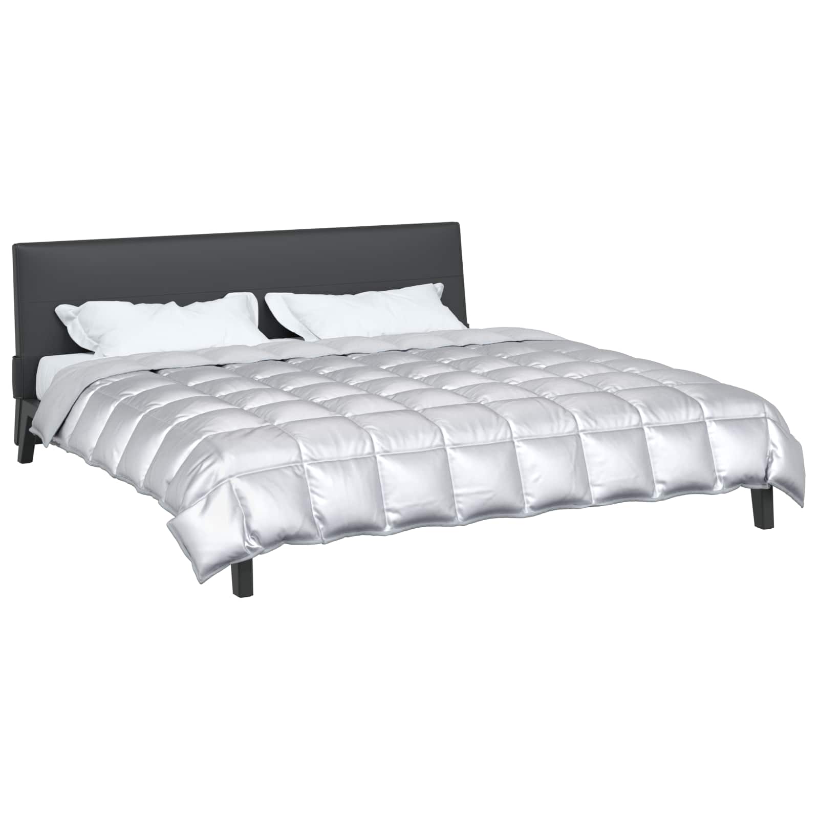 Duvet Invernale Argento 240 x 260 cm Satin e Micropile