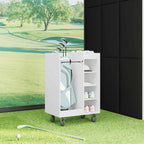Armadio per Golf con ruota Tinta unita Bianco 65 x 45 x 98 cm