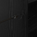Armadio per Golf con ruota Rovere Nero 65 x 45 x 98 cm
