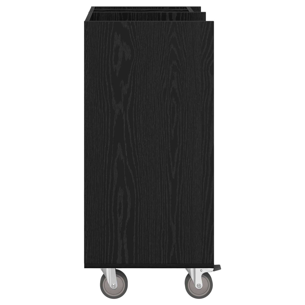 Armadio per Golf con ruota Rovere Nero 65 x 45 x 98 cm