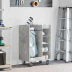 Armadio per Golf con ruota Grigio cemento 65 x 45 x 98 cm