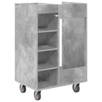 Armadio per Golf con ruota Grigio cemento 65 x 45 x 98 cm