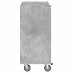 Armadio per Golf con ruota Grigio cemento 65 x 45 x 98 cm