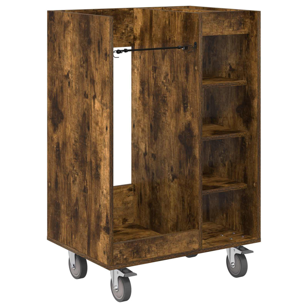 Armadio per Golf con ruota Rovere fumé 65 x 45 x 98 cm