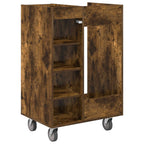 Armadio per Golf con ruota Rovere fumé 65 x 45 x 98 cm