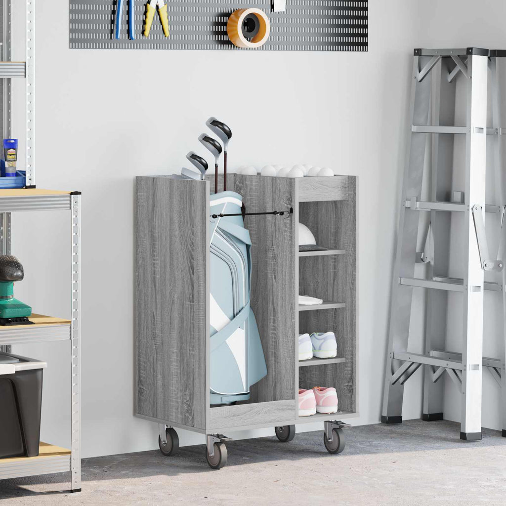 Armadio per Golf con ruota Grigio Sonoma 65 x 45 x 98 cm