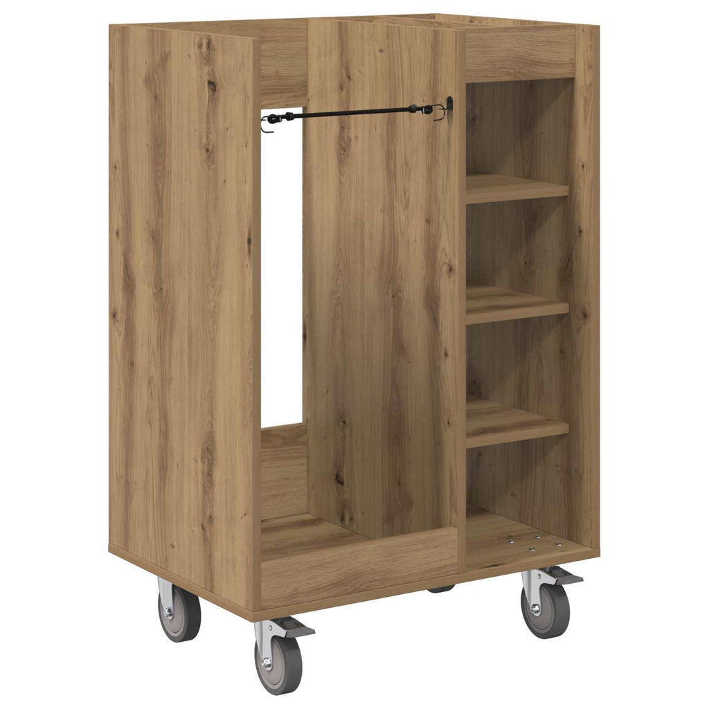 Armadio per Golf con ruota Rovere artigianale 65 x 45 x 98 cm
