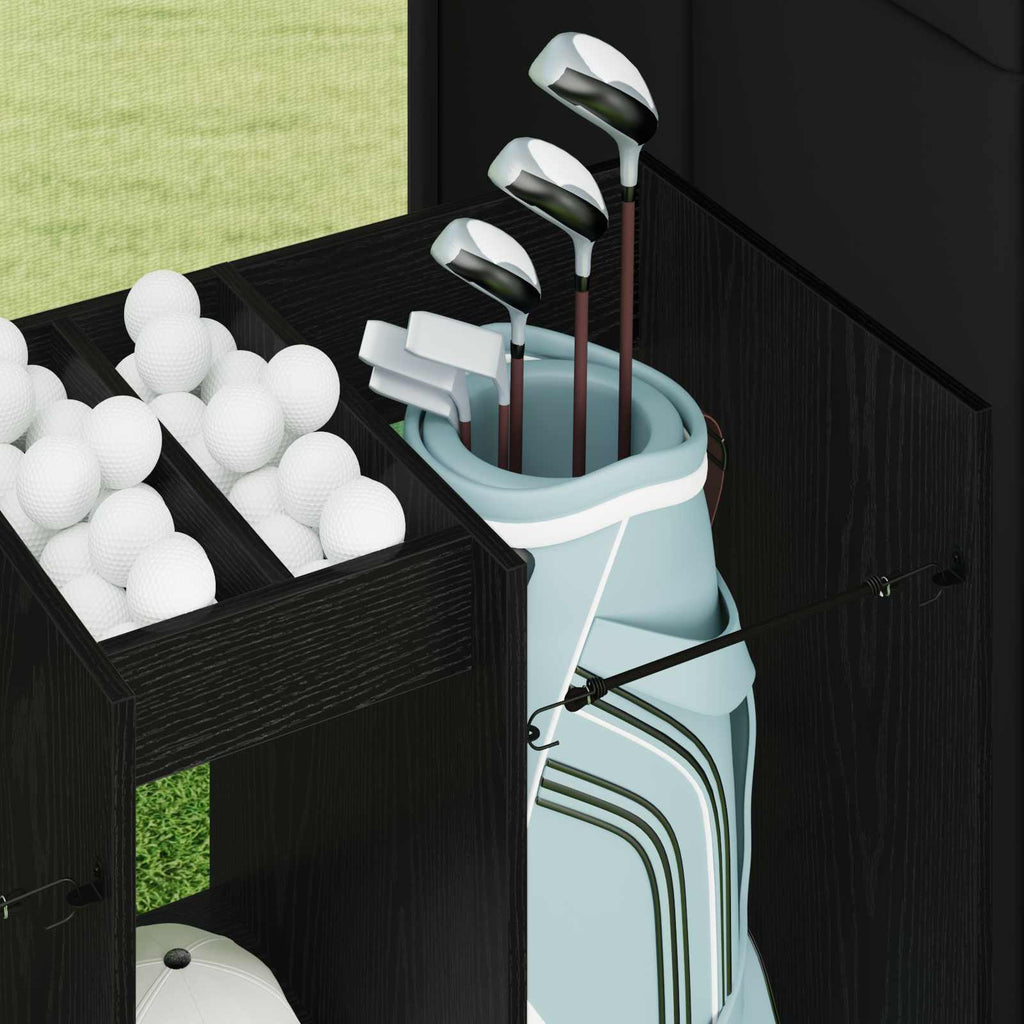 Armadio per Golf Tinta unita Rovere Nero 102 x 45 x 85,5 cm