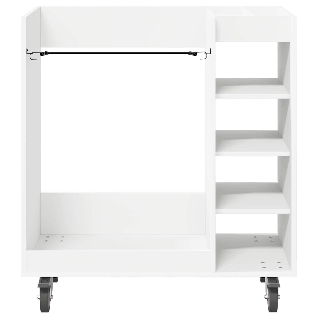 Armadio per Golf con ruota Tinta unita Bianco 90 x 45 x 98 cm