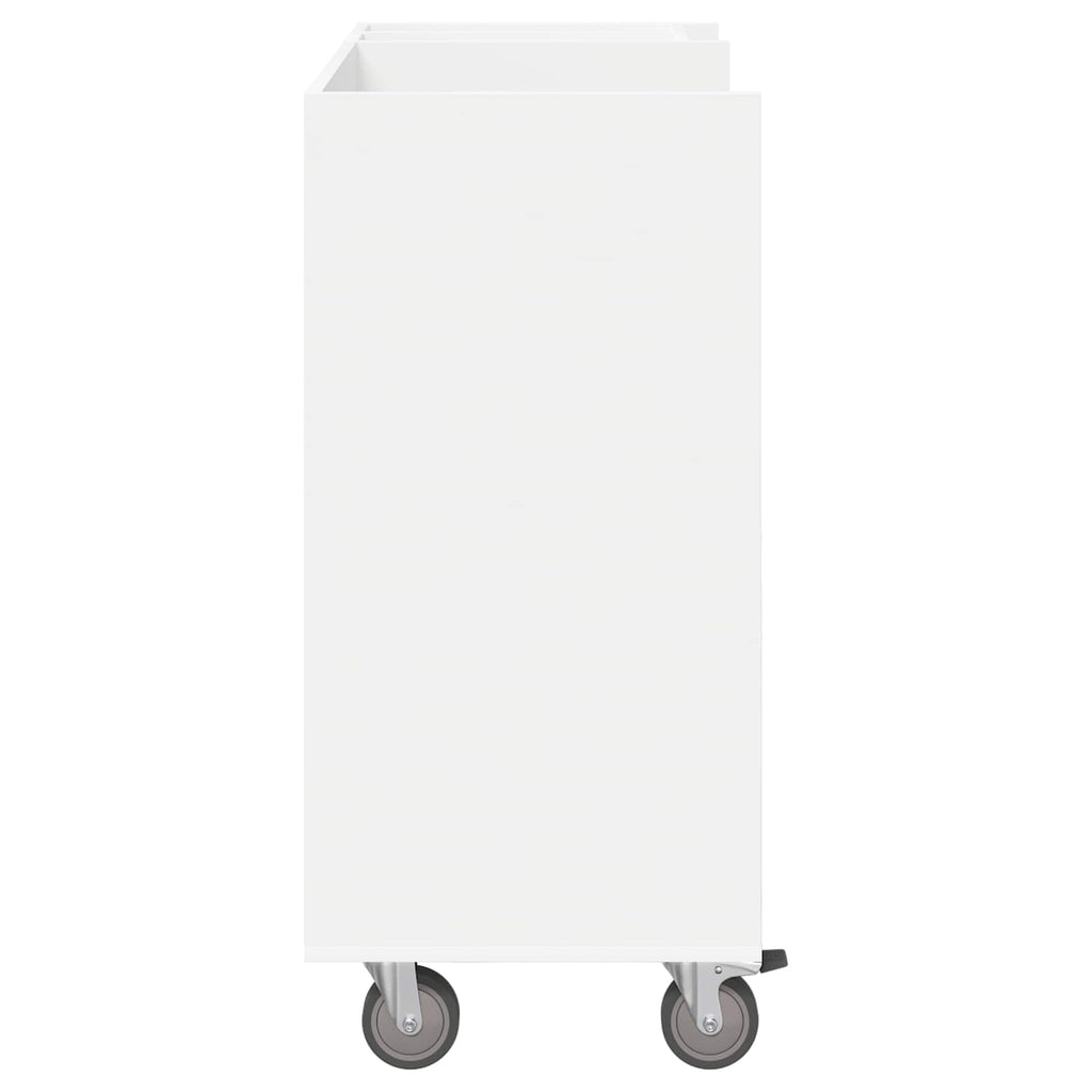 Armadio per Golf con ruota Tinta unita Bianco 90 x 45 x 98 cm