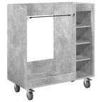 Armadio per Golf con ruota Grigio cemento 90 x 45 x 98 cm