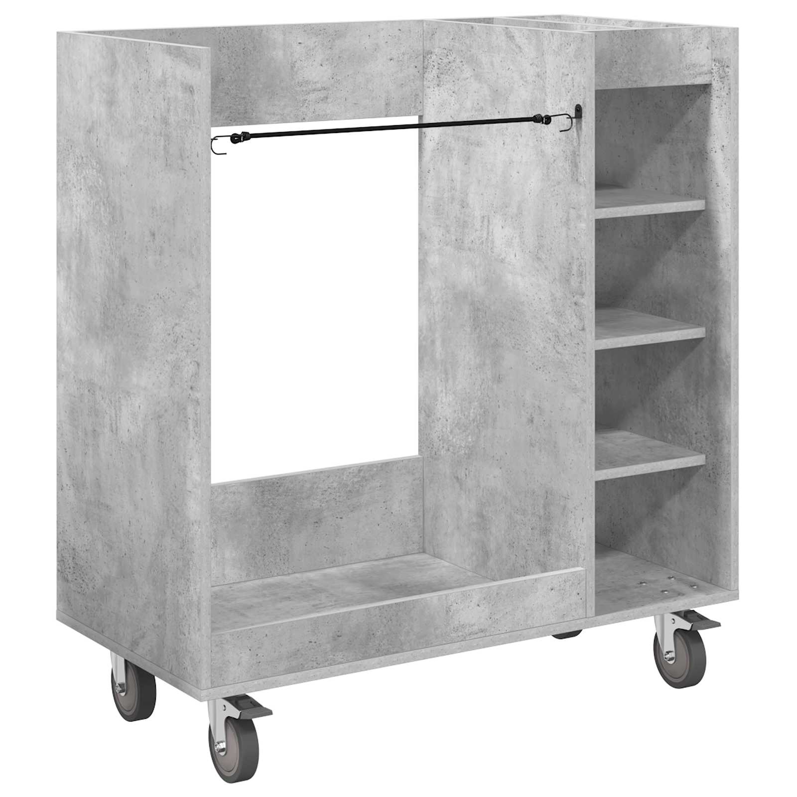 Armadio per Golf con ruota Grigio cemento 90 x 45 x 98 cm