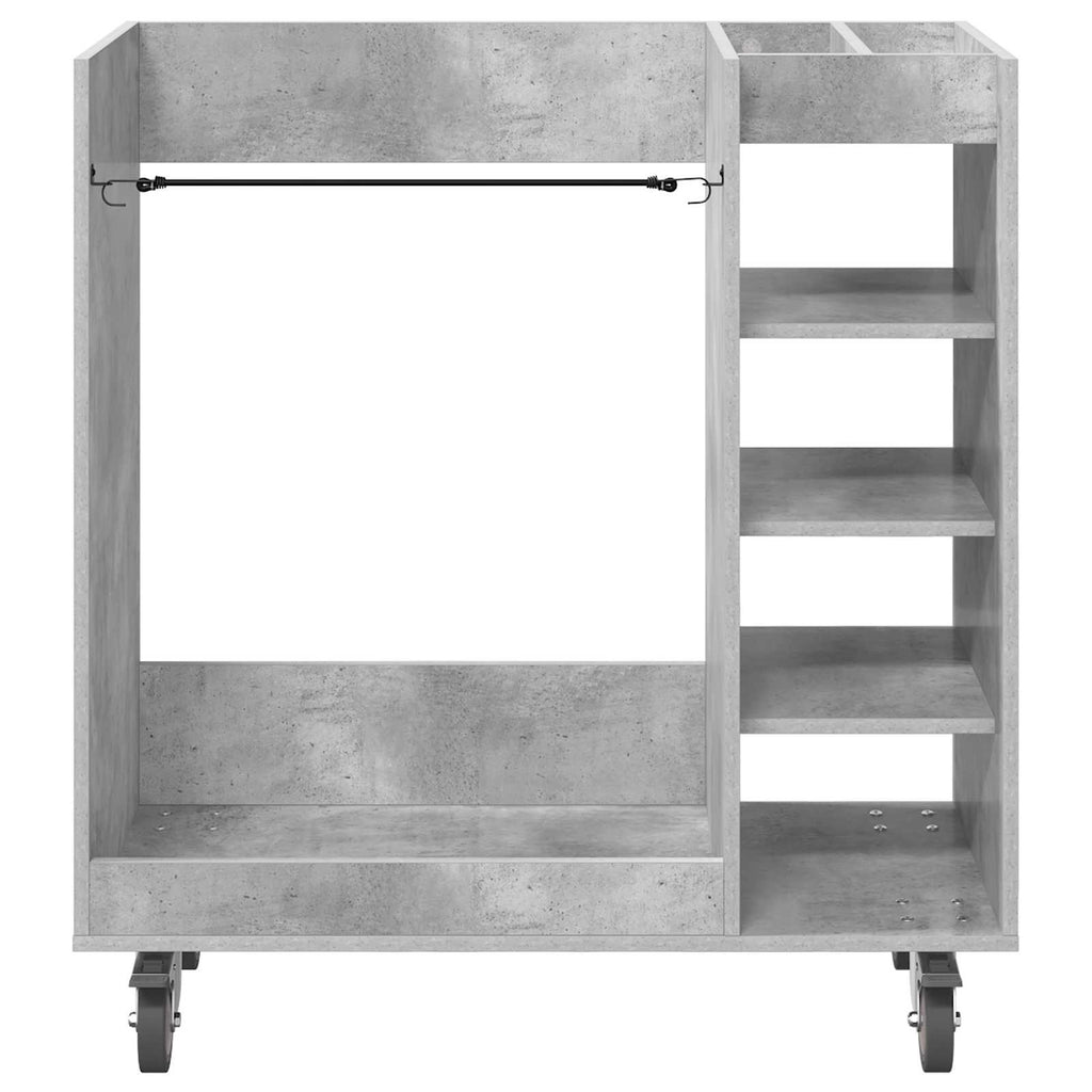 Armadio per Golf con ruota Grigio cemento 90 x 45 x 98 cm