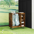 Armadio per Golf con ruota Rovere fumé 90 x 45 x 98 cm