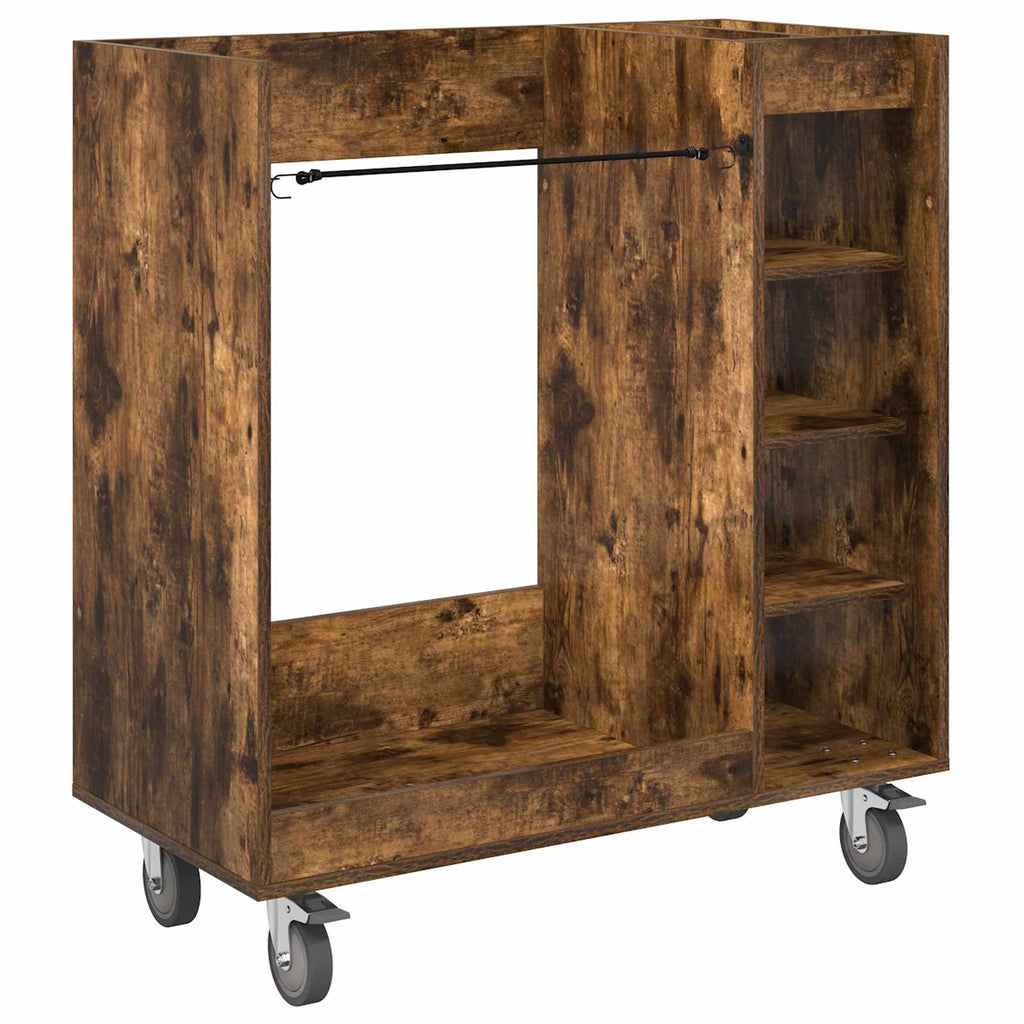 Armadio per Golf con ruota Rovere fumé 90 x 45 x 98 cm
