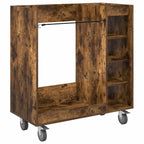 Armadio per Golf con ruota Rovere fumé 90 x 45 x 98 cm