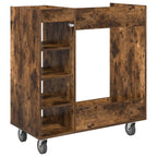 Armadio per Golf con ruota Rovere fumé 90 x 45 x 98 cm