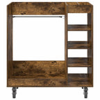 Armadio per Golf con ruota Rovere fumé 90 x 45 x 98 cm