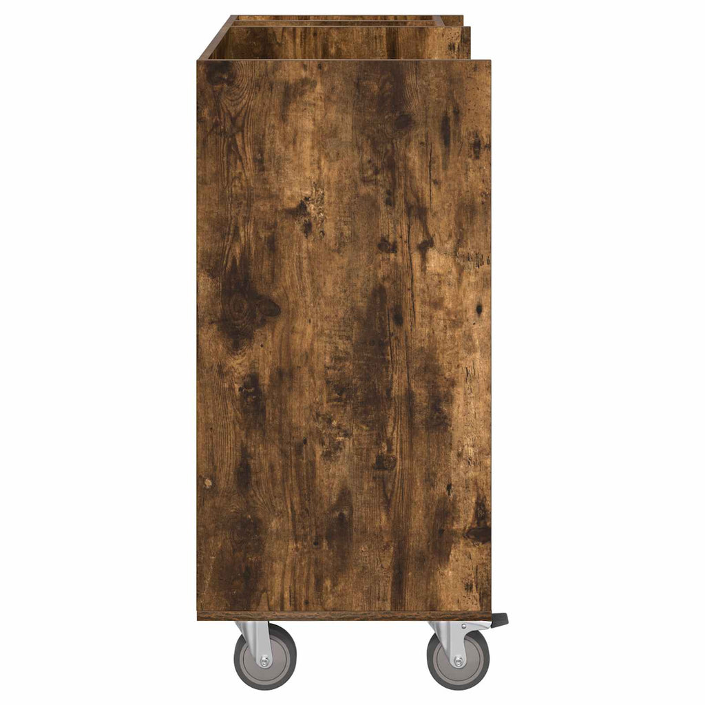 Armadio per Golf con ruota Rovere fumé 90 x 45 x 98 cm