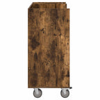 Armadio per Golf con ruota Rovere fumé 90 x 45 x 98 cm