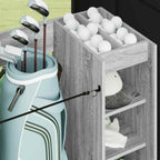 Armadio per Golf con ruota Grigio Sonoma 90 x 45 x 98 cm