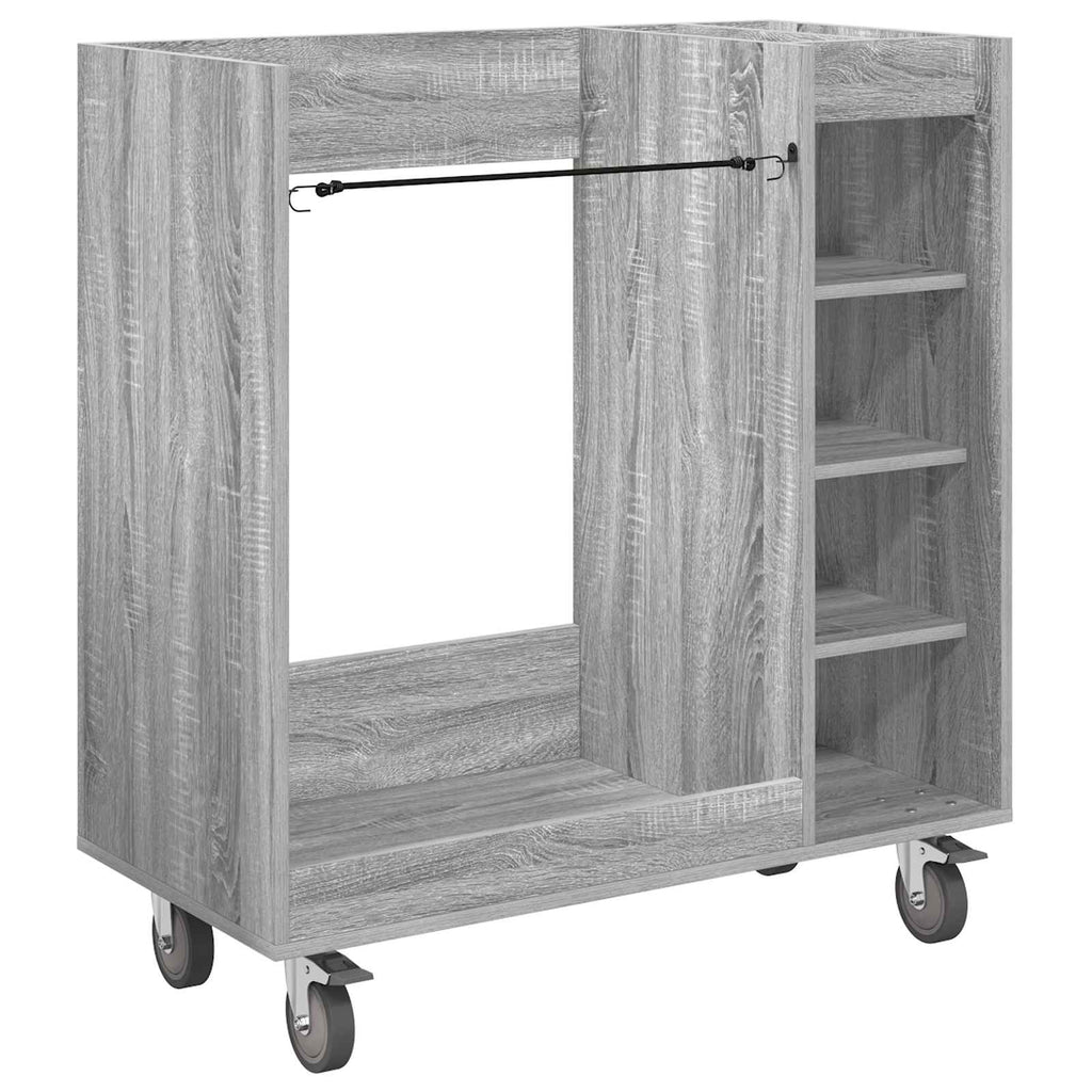 Armadio per Golf con ruota Grigio Sonoma 90 x 45 x 98 cm