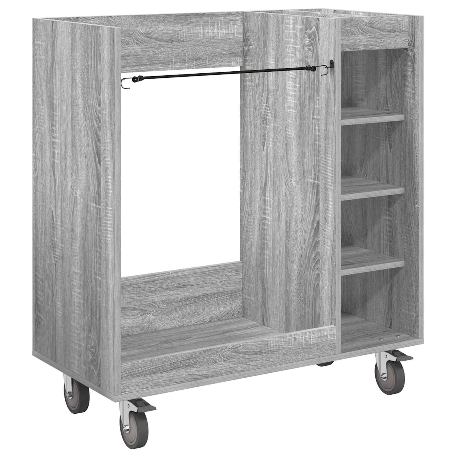 Armadio per Golf con ruota Grigio Sonoma 90 x 45 x 98 cm