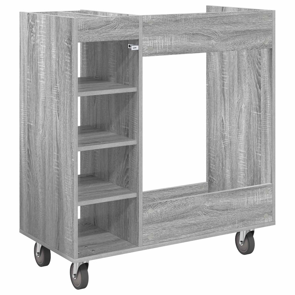 Armadio per Golf con ruota Grigio Sonoma 90 x 45 x 98 cm