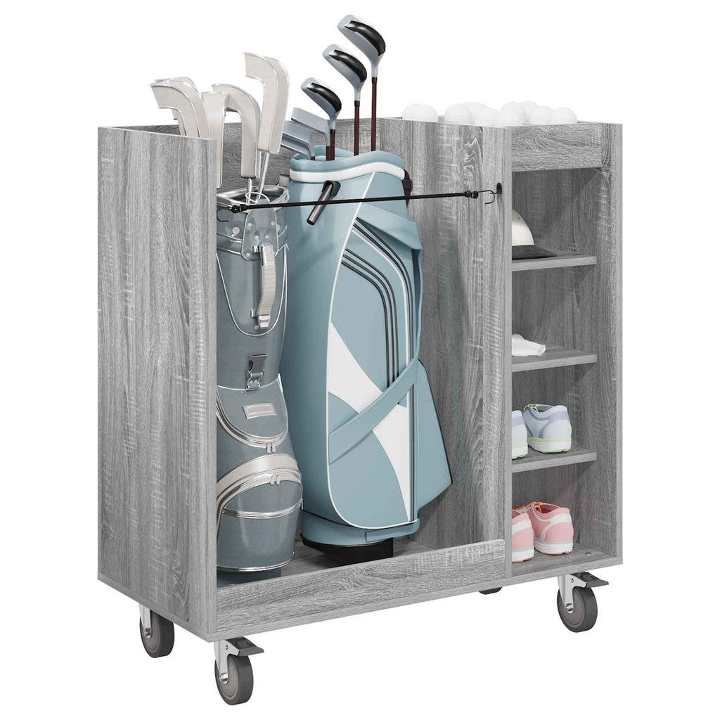 Armadio per Golf con ruota Grigio Sonoma 90 x 45 x 98 cm