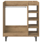 Armadio per Golf con ruota Rovere artigianale 90 x 45 x 98 cm