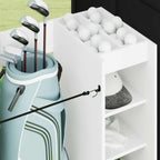 Armadio per Golf con ruota Tinta unita Bianco 120 x 45 x 98 cm