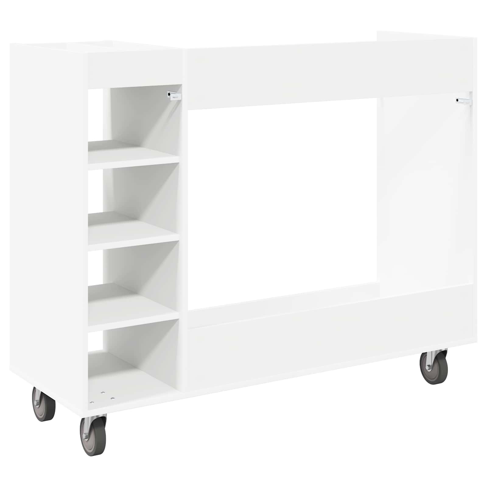 Armadio per Golf con ruota Tinta unita Bianco 120 x 45 x 98 cm