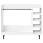 Armadio per Golf con ruota Tinta unita Bianco 120 x 45 x 98 cm