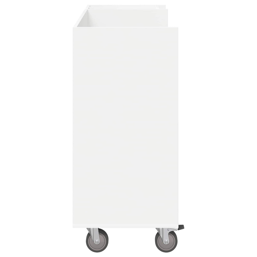 Armadio per Golf con ruota Tinta unita Bianco 120 x 45 x 98 cm