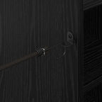 Armadio per Golf con ruota Rovere Nero 120 x 45 x 98 cm