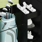Armadio per Golf con ruota Rovere Nero 120 x 45 x 98 cm