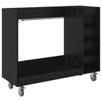 Armadio per Golf con ruota Rovere Nero 120 x 45 x 98 cm