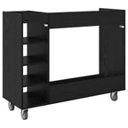 Armadio per Golf con ruota Rovere Nero 120 x 45 x 98 cm